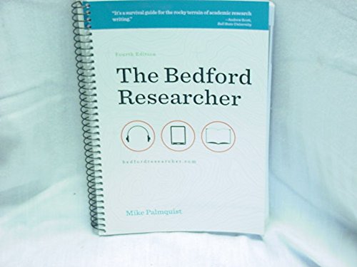 Imagen de archivo de The Bedford Researcher a la venta por SecondSale