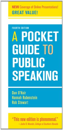 Beispielbild fr A Pocket Guide to Public Speaking zum Verkauf von SecondSale