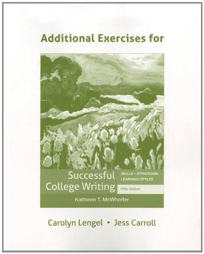 Imagen de archivo de Additional Exercises for Successful College Writing a la venta por Better World Books