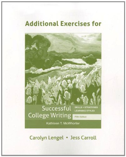 Stock image for Additional Exercises for Successful College Writing for sale by Better World Books