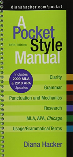 9781457603471: A Pocket Style Manual [With Working with Sources Quick Reference]