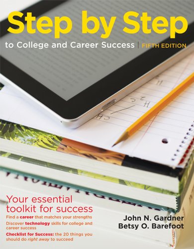 Imagen de archivo de Step by Step to College and Career Success a la venta por BooksRun