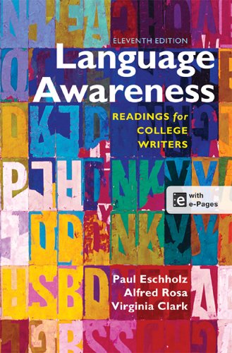 Beispielbild fr Language Awareness : Readings for College Writers zum Verkauf von Better World Books