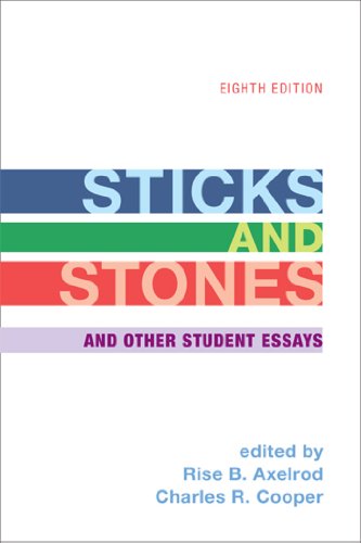 Stock image for Sticks and Stones: and Other Student Essays for sale by Ergodebooks