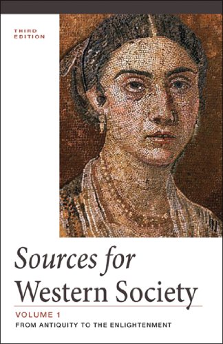Stock image for Sources for Western Society: From Antiquity to the Enlightenment, Vol. 1 for sale by SecondSale