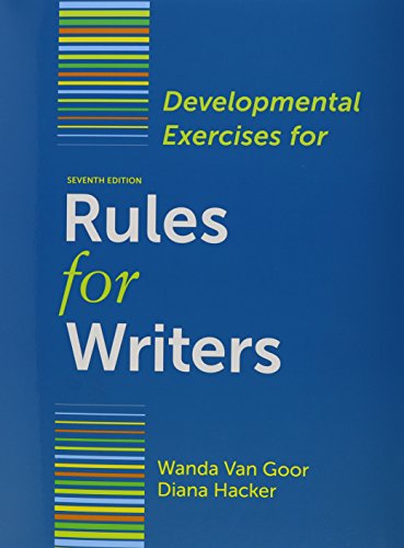 9781457620232: Rules for Writers 7e with Writing about Literature (Tabbed Version) & Developmental Exercises