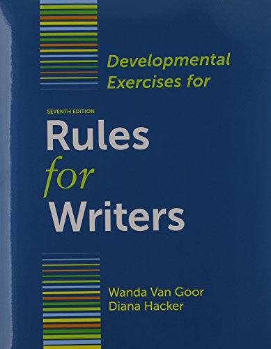 9781457620621: Rules for Writers 7e & Developmental Exercises