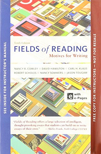 Stock image for Fields of Reading: Motives for Writing for sale by ThriftBooks-Atlanta