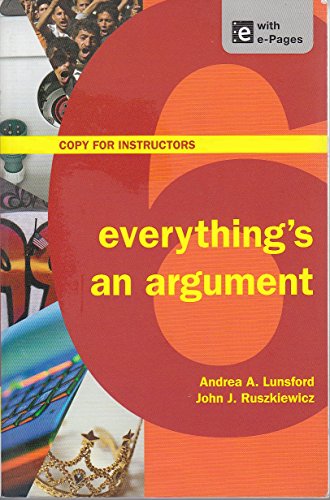 Imagen de archivo de Everything's an Argument: With Readings a la venta por ThriftBooks-Dallas