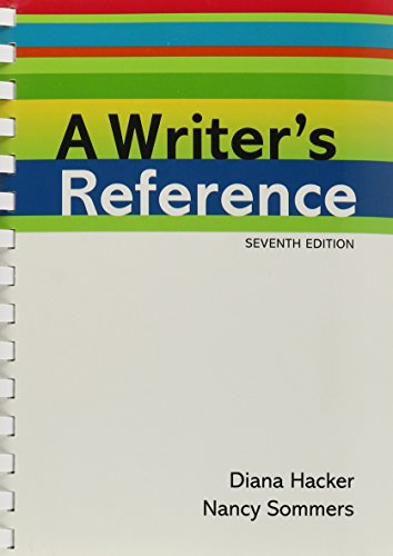 Writer's Reference 7e & Brief Bedford Reader 11e (9781457624797) by Hacker, Diana; Sommers, Nancy; Kennedy, X. J.; Kennedy, Dorothy M.; Muth, Marcia