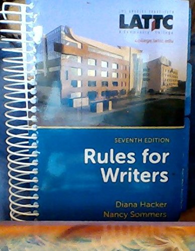 9781457627354: Rules for Writers, Seventh Edition