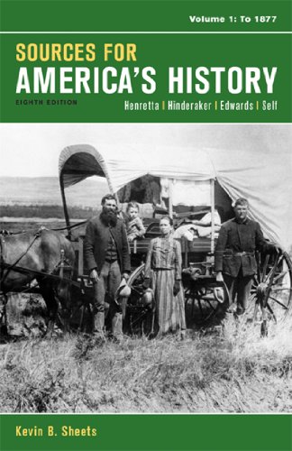 9781457628900: Sources for America's History, Volume 1: To 1877