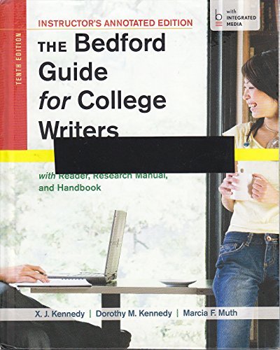 Beispielbild fr The Bedford Guide for College Writers zum Verkauf von SecondSale