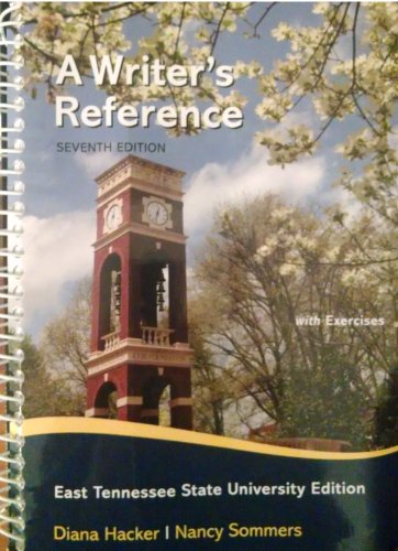 9781457631214: A Writer's Reference 7th Edition ETSU Edition