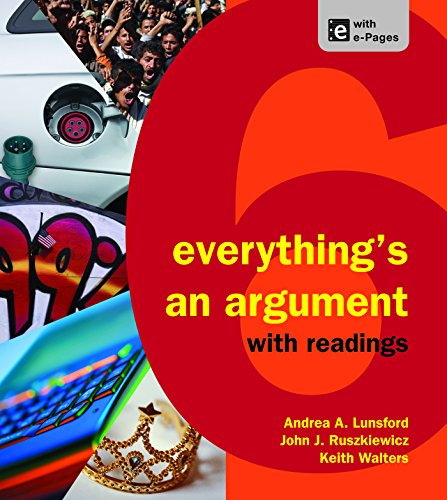 Stock image for Everything's an Argument with Readings for sale by ThriftBooks-Atlanta