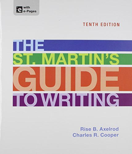 9781457632501: The St. Martin's Guide to Writing