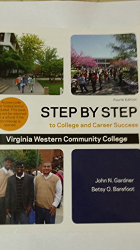 Stock image for Step By Step to College and Career Success- Virginia Western Community College for sale by SecondSale