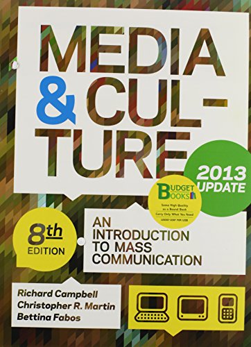 Loose-leaf Version of Media & Culture with 2013 Update 8e & VideoCentral for Media & Culture with 2013 Update (Access Card) (9781457632891) by Campbell, Richard; Martin, Christopher R.; Fabos, Bettina