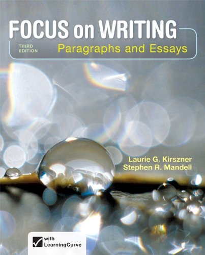 Imagen de archivo de Focus on Writing : Paragraphs and Essays a la venta por Better World Books
