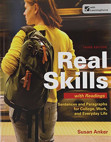 Real Skills with Readings 3e & Work with Sources Using MLA with 2009 MLA Update (9781457643774) by Anker, Susan; Fister, Barbara