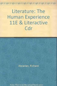 Literature: The Human Experience 11e & LiterActive CDR (9781457647581) by Abcarian, Richard; Klotz, Marvin; Cohen, Samuel