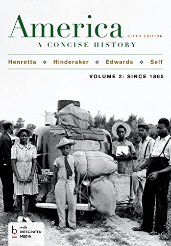 Imagen de archivo de America: A Concise History, Volume 2 a la venta por HPB-Red