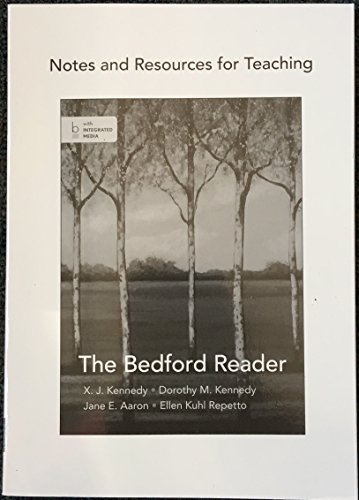 Stock image for Notes and Resources for teaching The Bedford Reader for sale by SecondSale