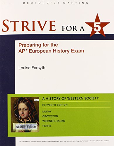 Beispielbild fr Strive For A 5 For A History Of Western Society ; 9781457652684 ; 1457652684 zum Verkauf von APlus Textbooks