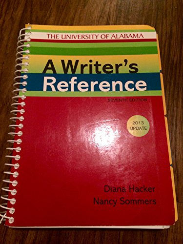 Stock image for A Writer's Reference Seventh Edition for sale by BookHolders
