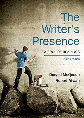 Beispielbild fr The Writer's Presence: A Pool of Readings zum Verkauf von TextbookRush