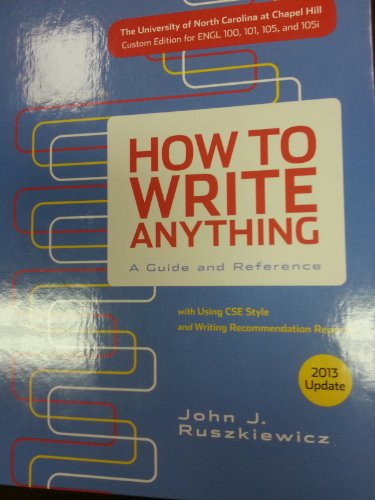 Stock image for How To Write Anything: A Guide and Reference for sale by BookHolders