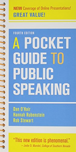 Pocket Guide to Public Speaking 4e & Pocket Style Manual 6e (9781457667275) by O'Hair, Dan; Rubenstein, Hannah; Stewart, Rob; Hacker, Diana; Sommers, Nancy