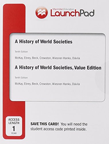 9781457675669: Launchpad for a History of World Societies and a History of World Societies, Value Edition, Twelve Month Access