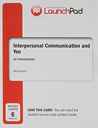 Stock image for LaunchPad for Interpersonal Communication and You (Six Months Access) for sale by BooksRun