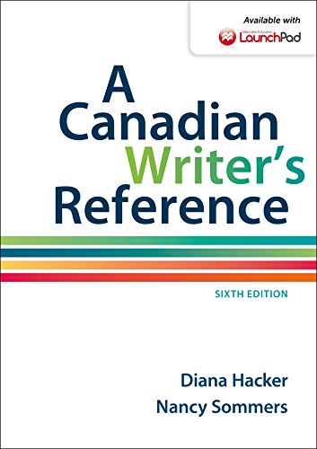 Imagen de archivo de A Canadian Writer's Reference a la venta por Better World Books