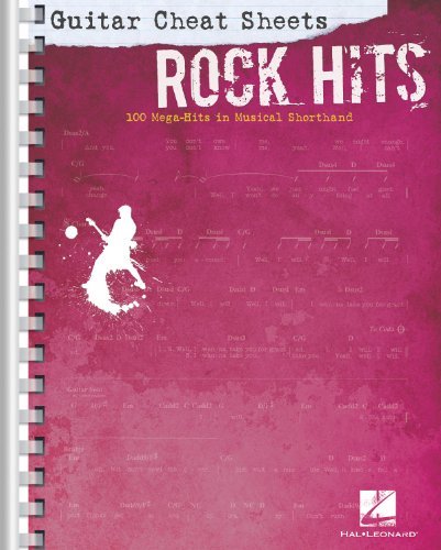 Stock image for Guitar Cheat Sheets: Rock Hits: 100 Mega-Hits in Musical Shorthand for sale by Wizard Books