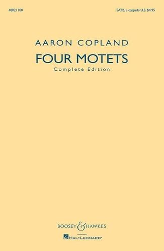 Beispielbild fr Four Motets: Complete Edition zum Verkauf von SecondSale