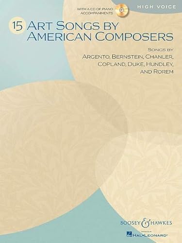 Beispielbild fr 15 Art Songs by American Composers : High Voice, Book/CD zum Verkauf von Better World Books