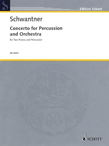 9781458411648: Percussion Concerto: for percussion and orchestra. 2 pianos and percussion. Rduction pour piano.