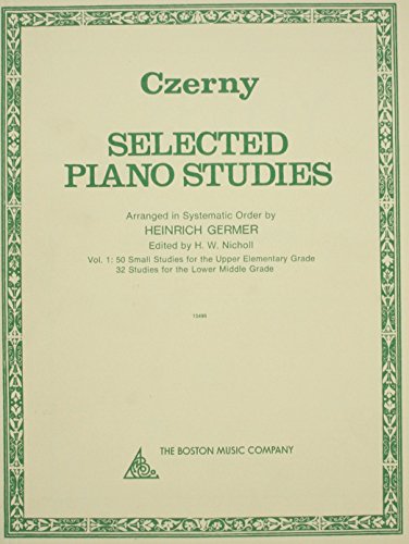 Stock image for Selected Piano Studies - Volume 1 for sale by Half Price Books Inc.