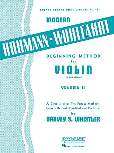 Imagen de archivo de Modern Hohmann-Wohlfahrt Beginning Method for Violin: Volume 2 a la venta por Books Unplugged