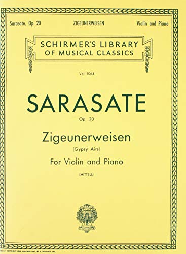 Stock image for ZIGEUNERWEISEN OP20 VIOLIN PIANO GYPSY AIRS (Schirmer Library of Classics, 1064) for sale by GF Books, Inc.