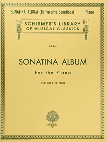 9781458427496: Sonatina Album, Abridged: Schirmer Library of Classics Volume 265 Piano Solo (Schirmer's Library of Musical Classics, 265)