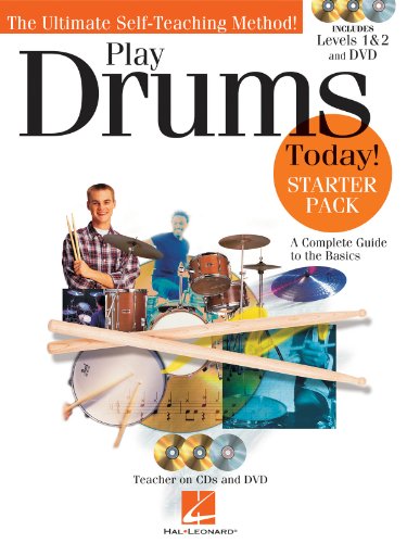 Stock image for Play Drums Today! - Starter Pack : Includes Levels 1 and 2 Book/CDs and a DVD for sale by Better World Books