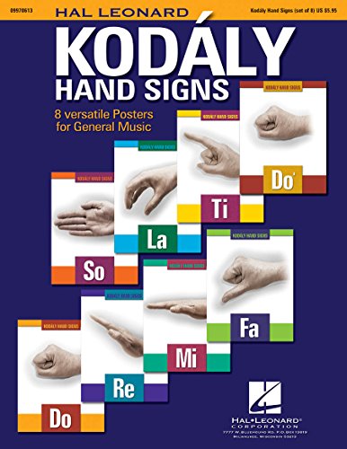 9781458456724: Hal leonard kod ly hand signs poster
