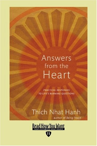 9781458720429: Answers from the Heart (EasyRead Edition): Practical Responses to Life's Burning Questions