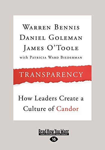 Transparency (9781458725349) by Bennis, Warren