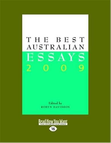 The Best Australian Essays 2009 (9781458742308) by Davidson, Robyn