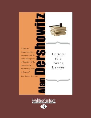 9781458749727: Letters to a Young Lawer: Easyread Large Edition
