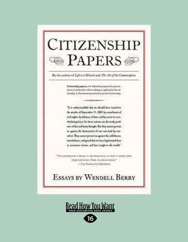 Citizenship Papers (9781458758156) by Berry, Wendell